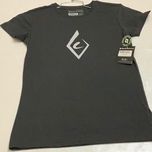 Black Diamond W BRUSHSTROKE TEE - Smoke (Dk Charcoal)